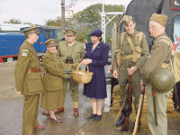 Home Guard at Steam Railway Photoshoot